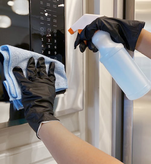 Clean Microwave Buttons