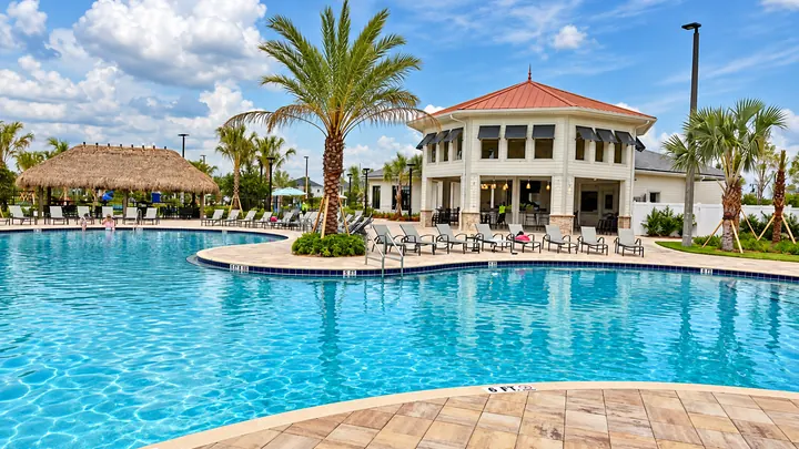 Storey Lake Resort swimming pool and clubhouse