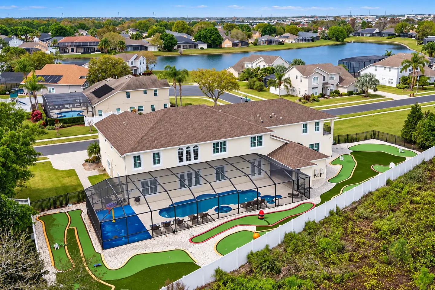 Formosa Gardens villa with a screened private pool and miniature golf