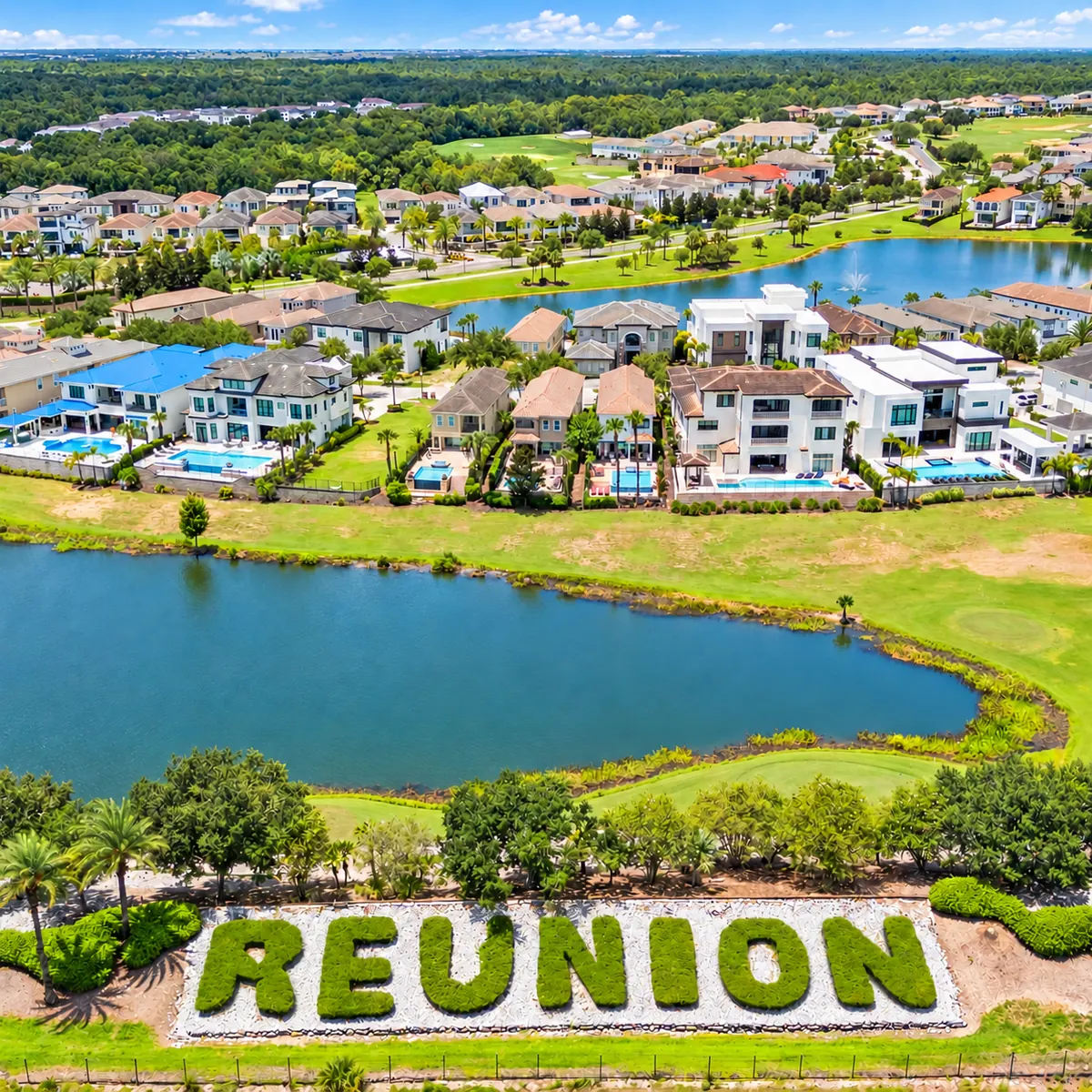 Lakefront vacation homes at Reunion Resort